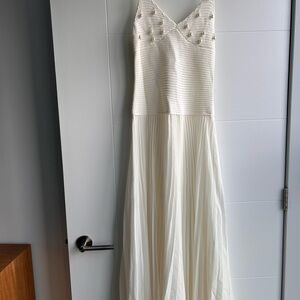 Meshki Cream Knit Maxi Dress - NEW WITH TAGS